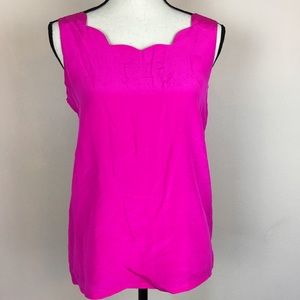 SilkLand 100% Silk Blouse Sleeveless Career Top